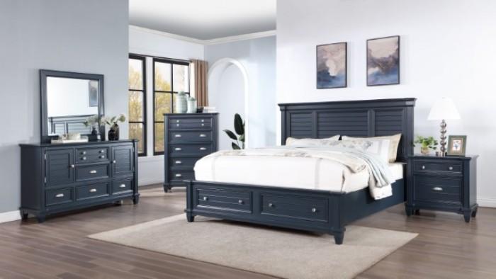 

    
Transitional Slate Blue Solid Wood King Storage Bedroom Set 3PCS Furniture of America Manzanillo CM7470BL-EK-3PCS

