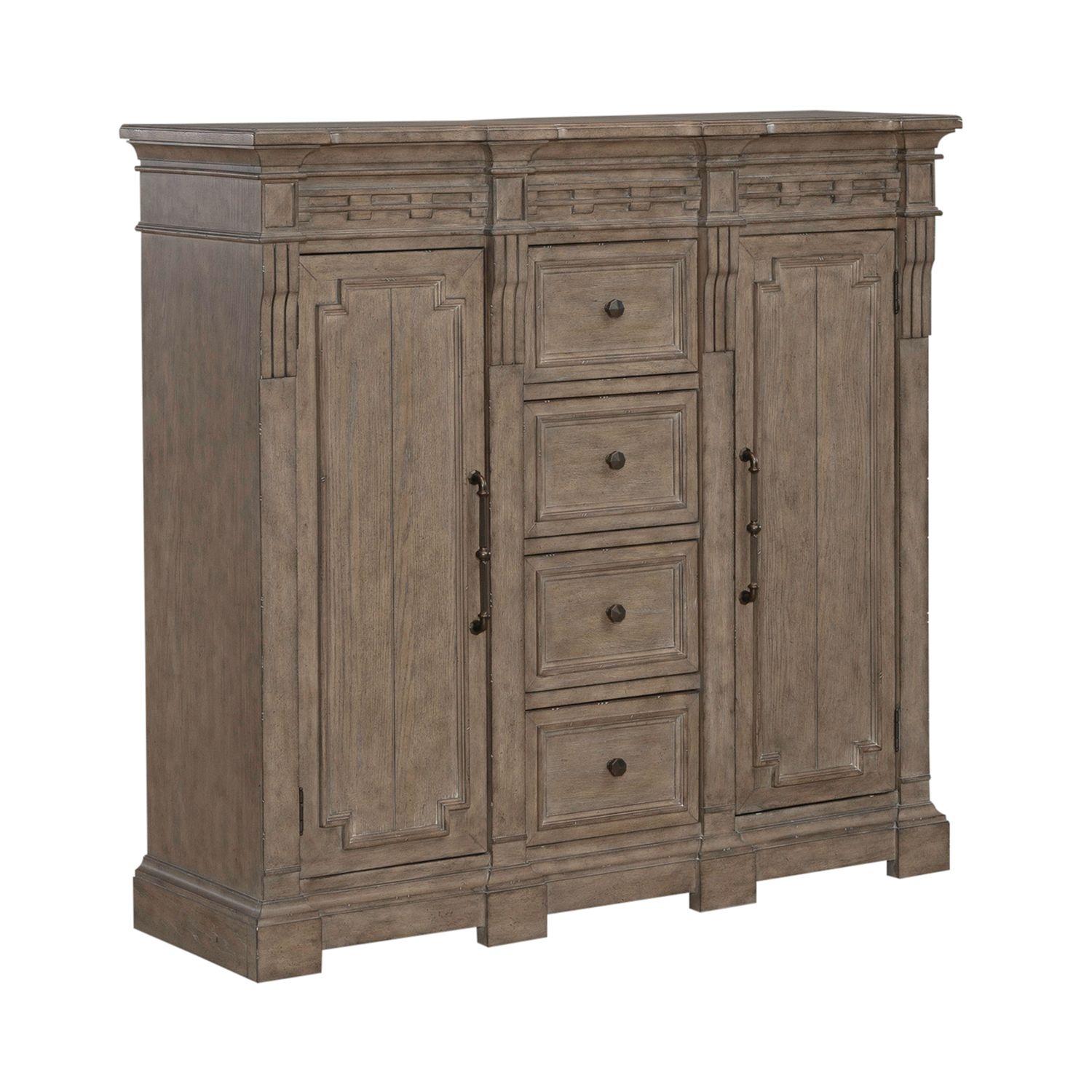 

    
Transitional Taupe 4Drawer 2Door Chesser Town & Country 711-BR Liberty Furniture
