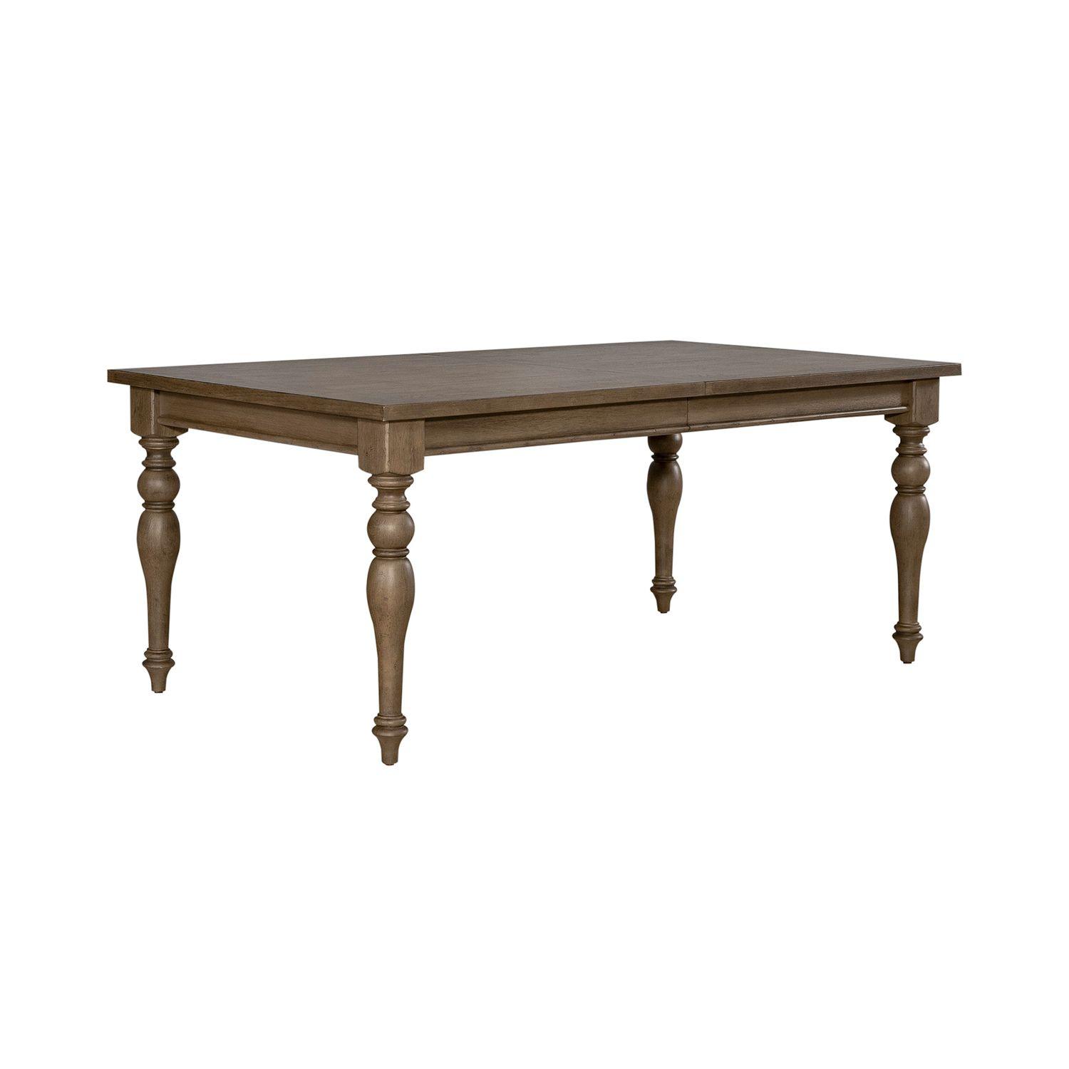 Transitional Dining Table Americana Farmhouse (615-DR) 615-T4290 in Taupe, Black 