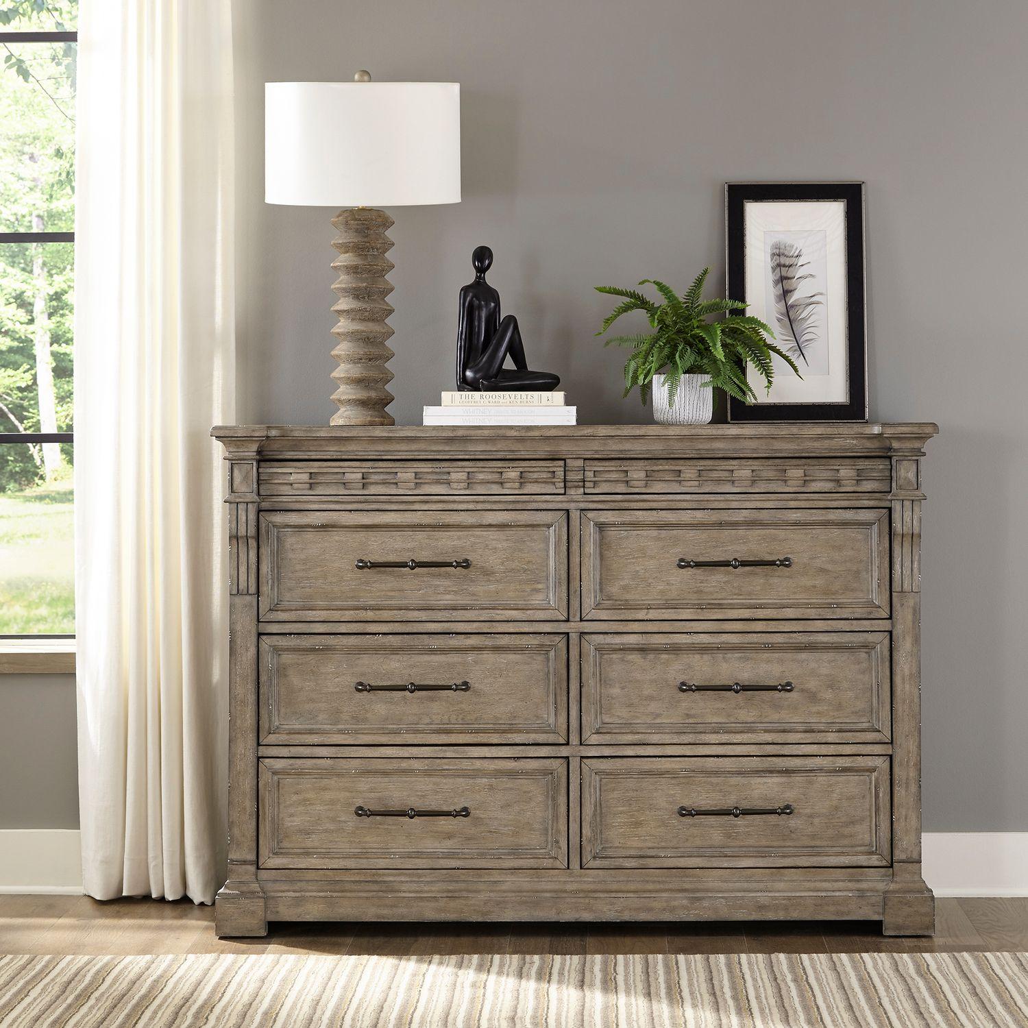 

    
Transitional Taupe Double Dresser Town & Country (711-BR) Liberty Furniture
