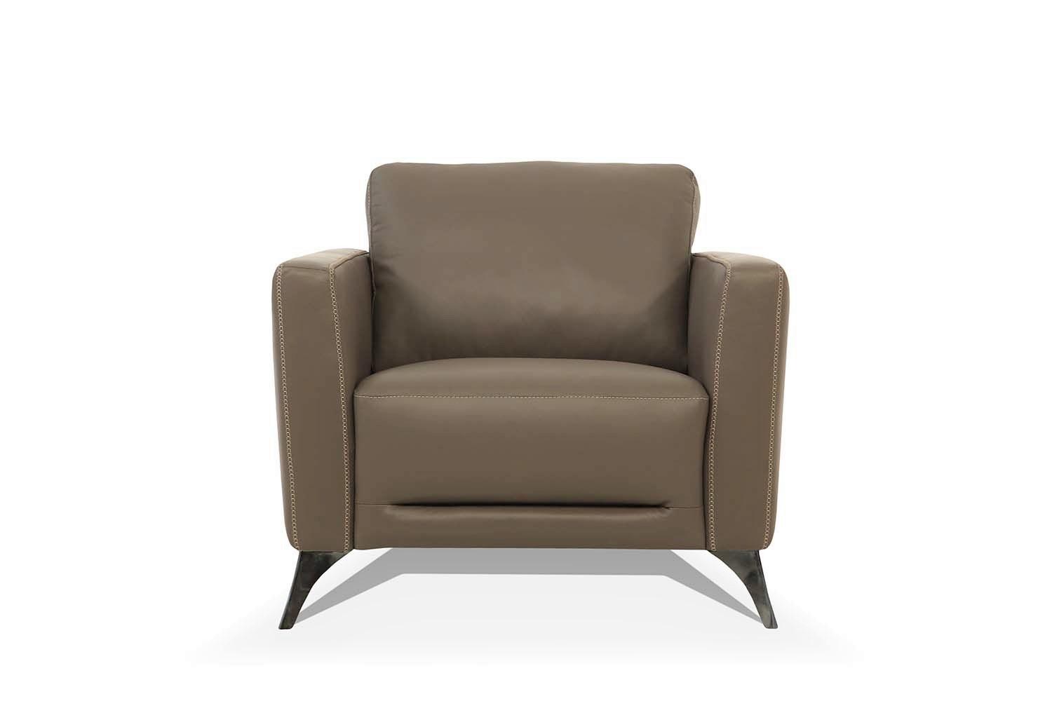 

    
Transitional Taupe Leather Chair by Acme Malaga 55002
