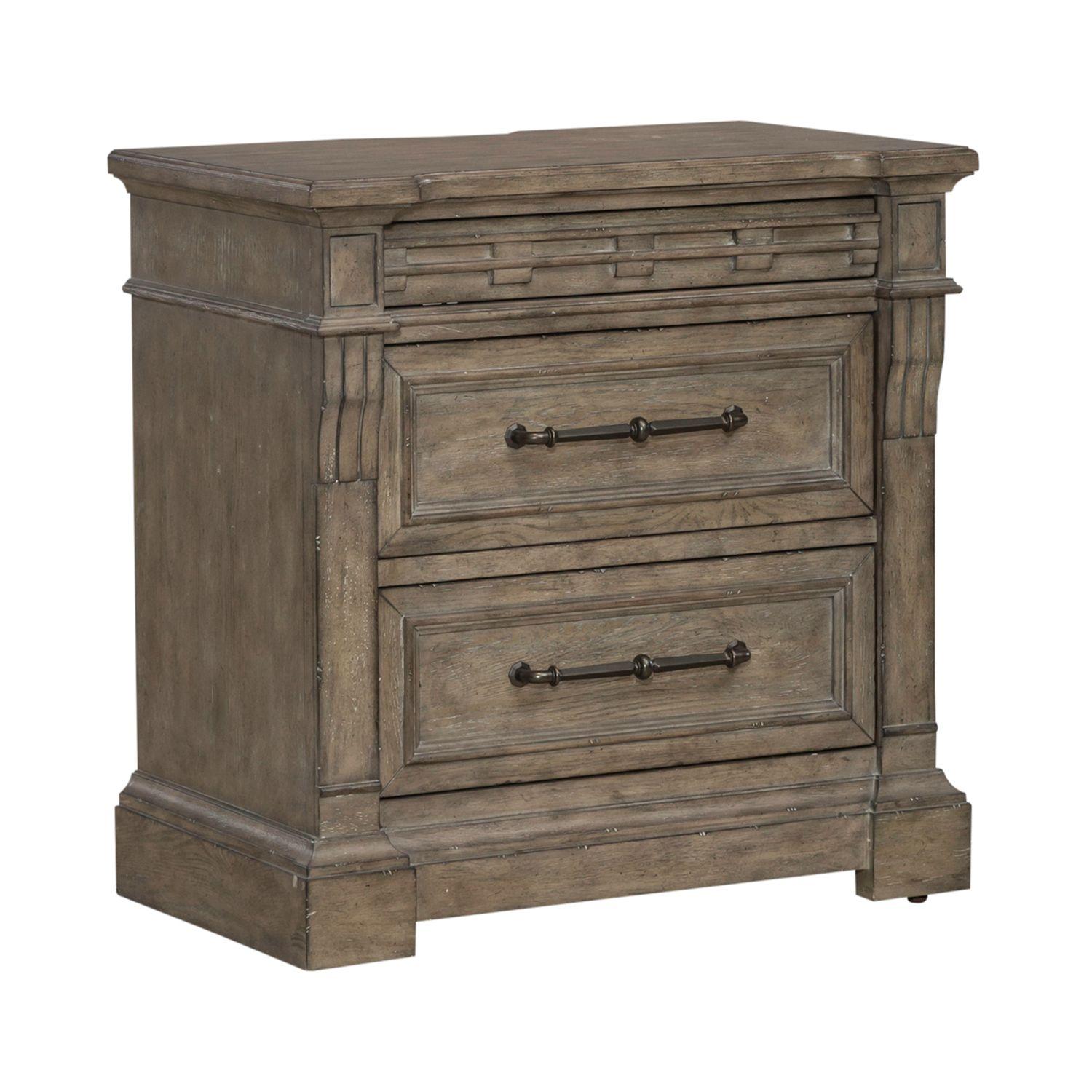 

    
Liberty Furniture Town &amp; Country (711-BR) Nightstand Set Taupe 711-BR61-Set-2
