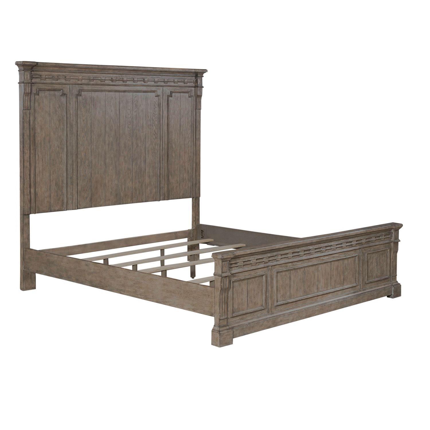 

    
Transitional Taupe Queen Panel Bed Town & Country 711-BR Liberty Furniture
