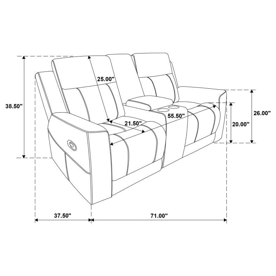 

    
Coaster Brentwood Reclining Loveseat 610282-L Reclining Loveseat Taupe 610282-L
