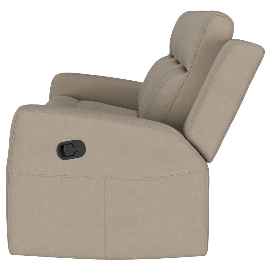 

    
Coaster Brentwood Reclining Sofa 610281-S Reclining Sofa Taupe 610281-S
