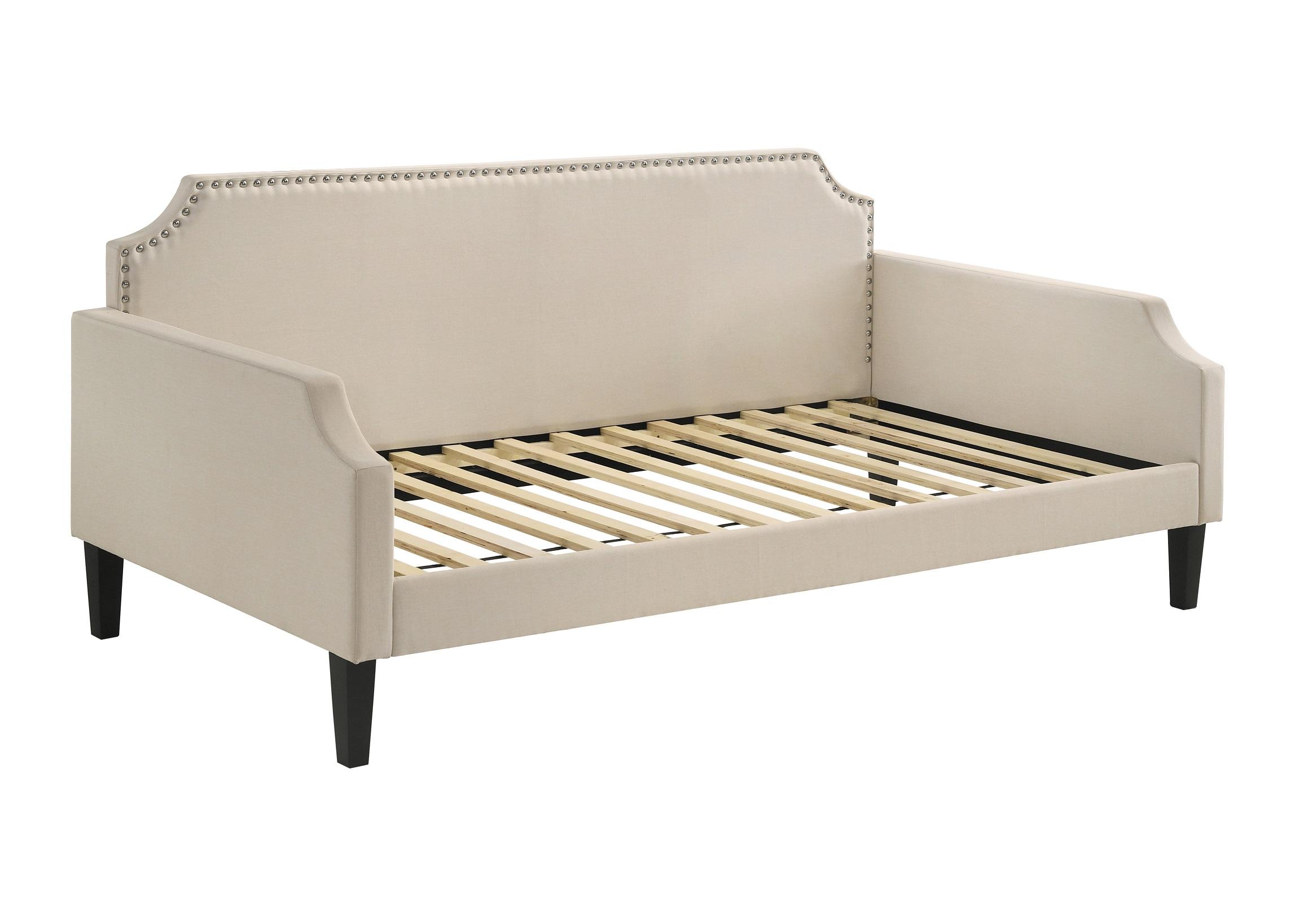 

    
Transitional Taupe Woven Fabric & Poplar Twin Daybed Coaster 300635
