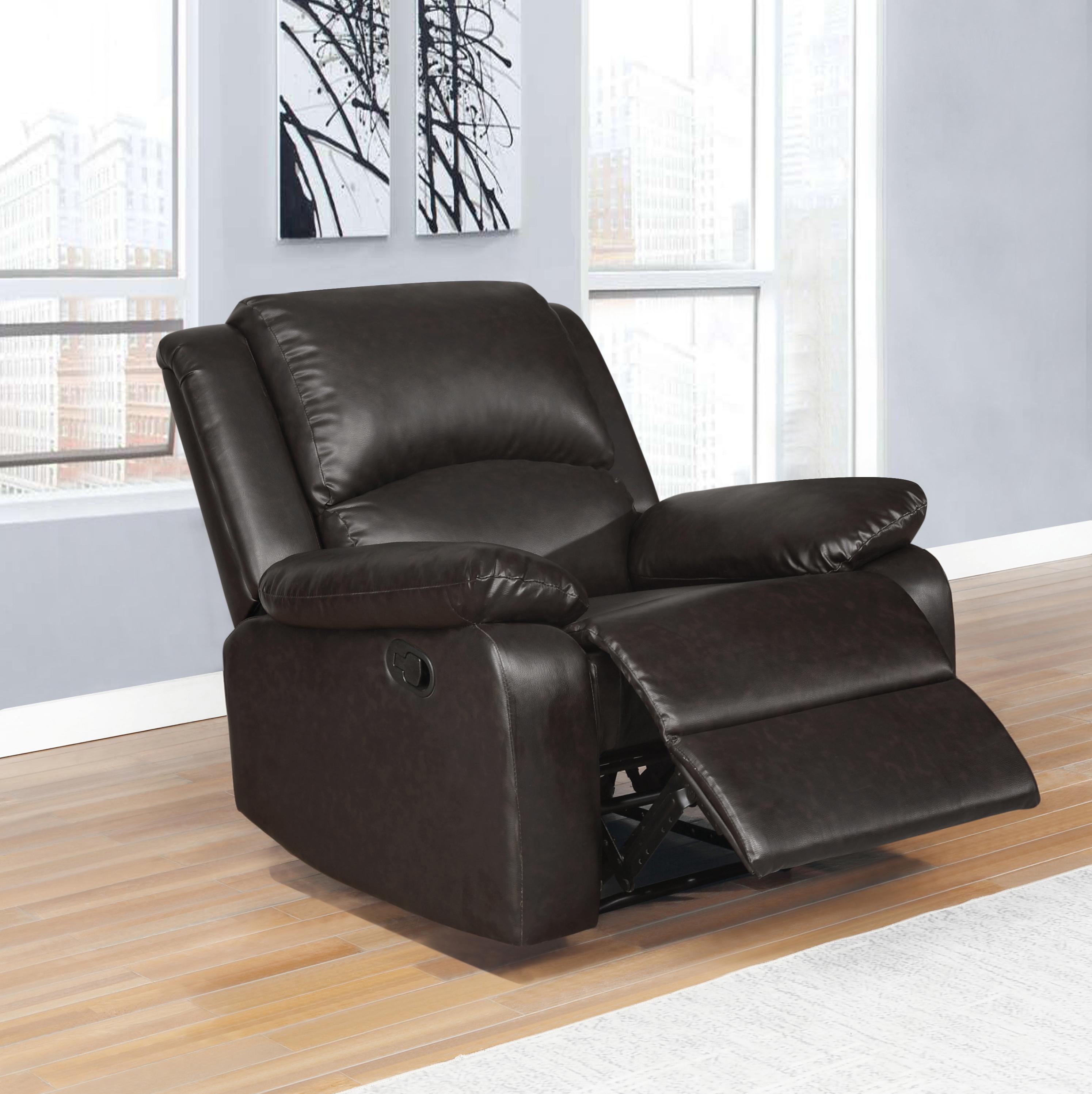 

                    
Coaster 600973 Boston Recliner Brown Leatherette Purchase 
