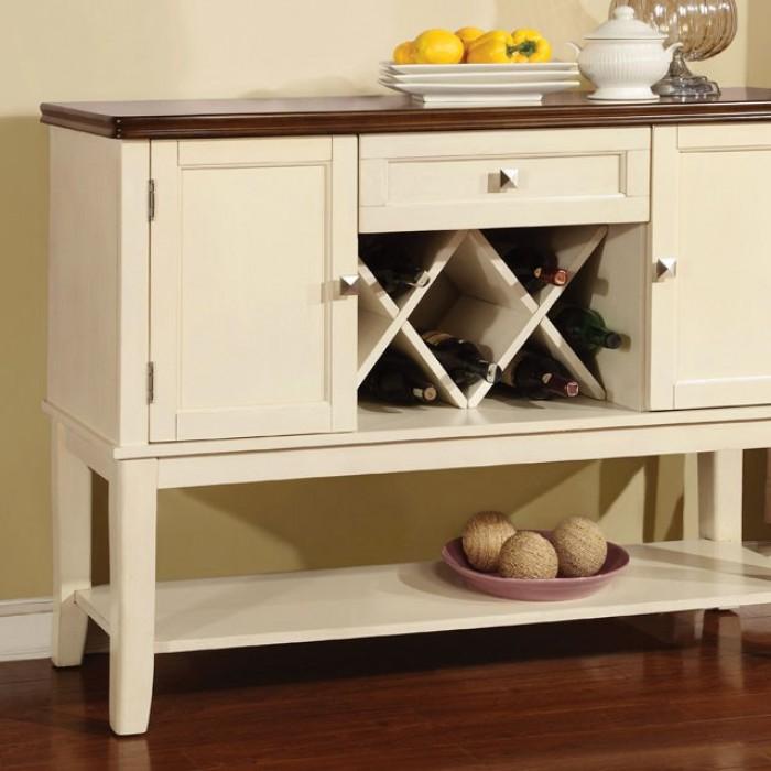 

    
Transitional Vintage White/Cherry Solid Wood Server Furniture of America Dover CM3326WC-SV

