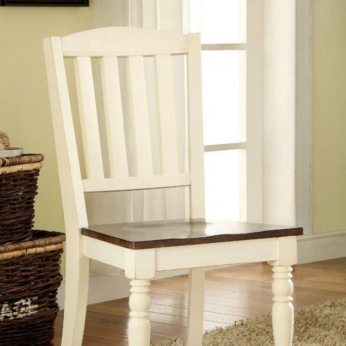 Transitional Counter Height Chair CM3216PC-2PK Harrisburg CM3216PC-2PK in Vintage White 