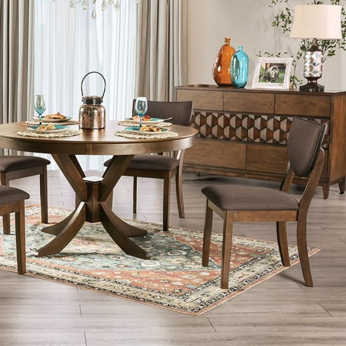 

    
Transitional Walnut & Dark Chocolate Solid Wood Dining Room Set 5pcs Furniture of America Marina
