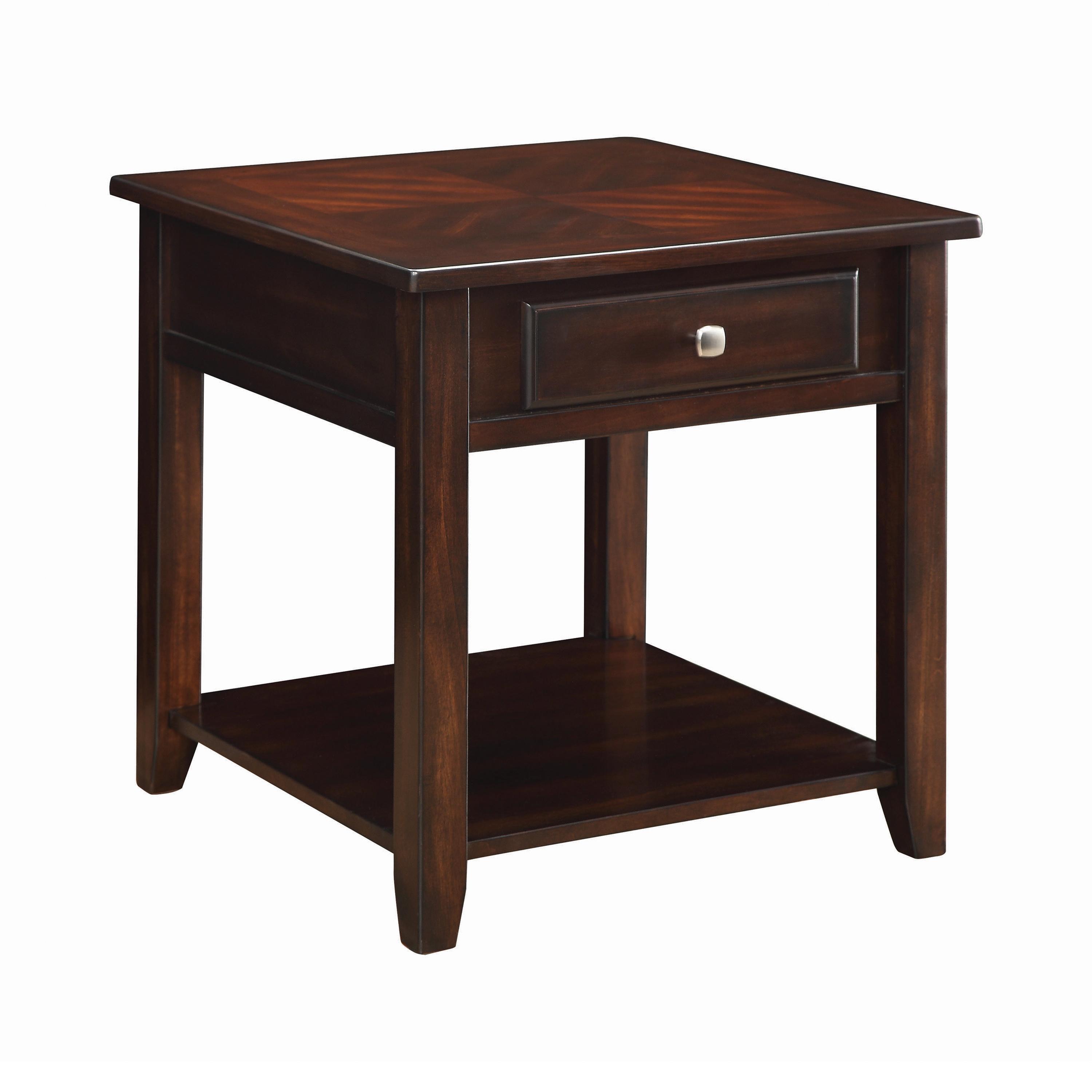 Transitional End Table 721037 721037 in Walnut 