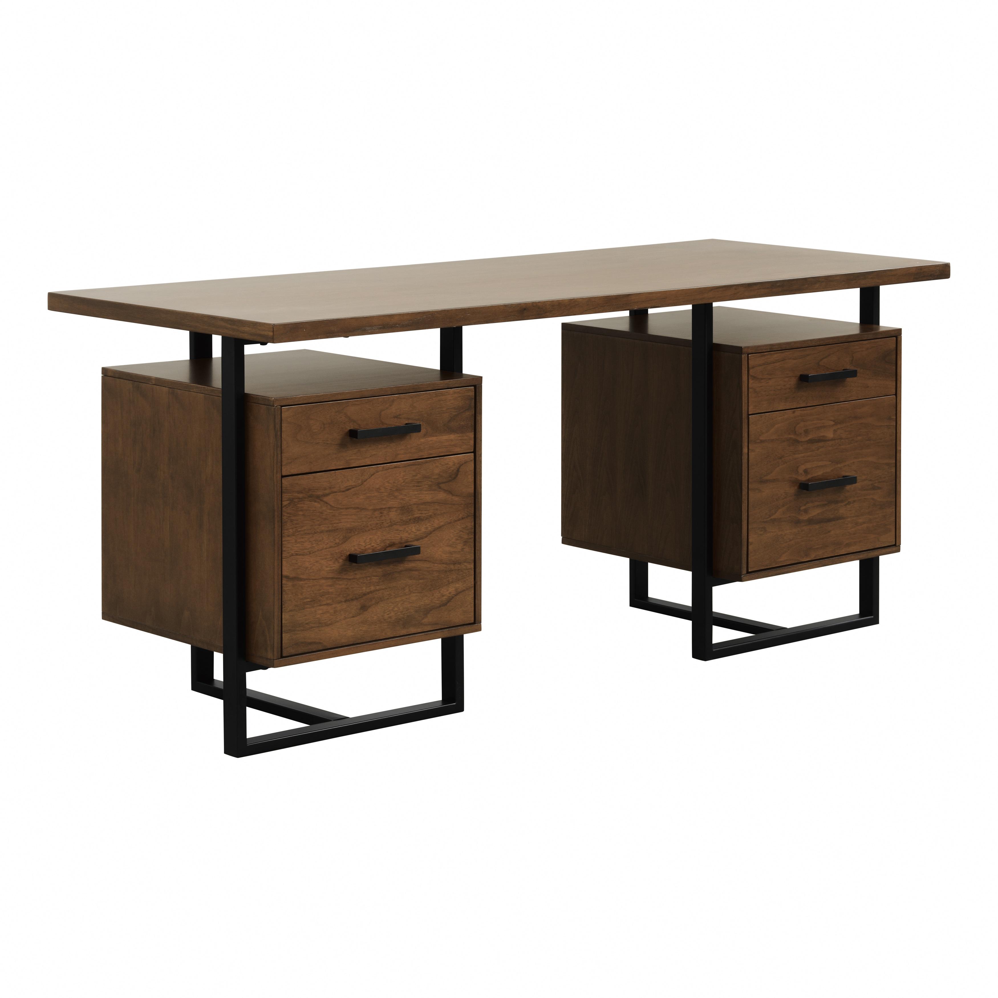 

    
Transitional Walnut Finish Wood Writing Desk Homelegance 5415RF-15* Sedley
