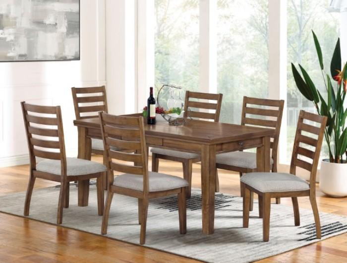 

    
Transitional Walnut/Light Gray Solid Wood Dining Room Set 7PCS Furniture of America Rapidview CM3259WN-T-7PCS
