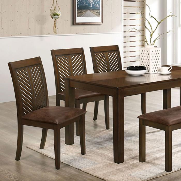 

    
Transitional Walnut Solid Wood Dining Table Furniture of America CM3490T Garnett
