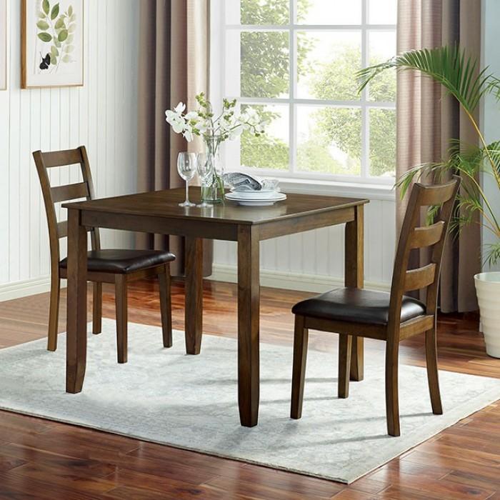 

    
Transitional Walnut Solid Wood Dining Table Set 3pcs Furniture of America CM3770T-3PK Gracefield
