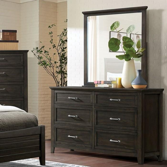 Transitional Dresser With Mirror Alaina Dresser With Mirror 2PCS FOA7916D-D-2PCS FOA7916D-D-2PCS in Walnut 