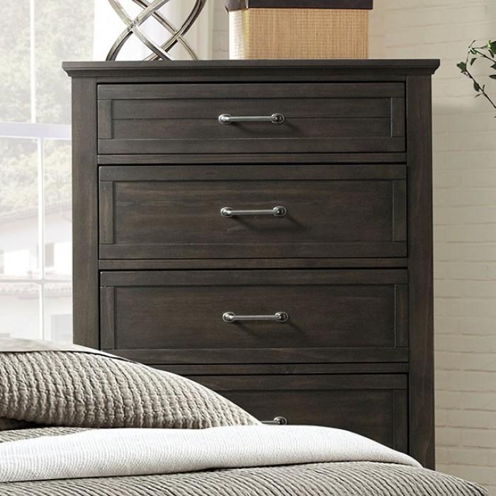 

                    
Buy Transitional Walnut Solid Wood King Panel Bedroom Set 6PCS Furniture of America Alaina FOA7916-EK-6PCS
