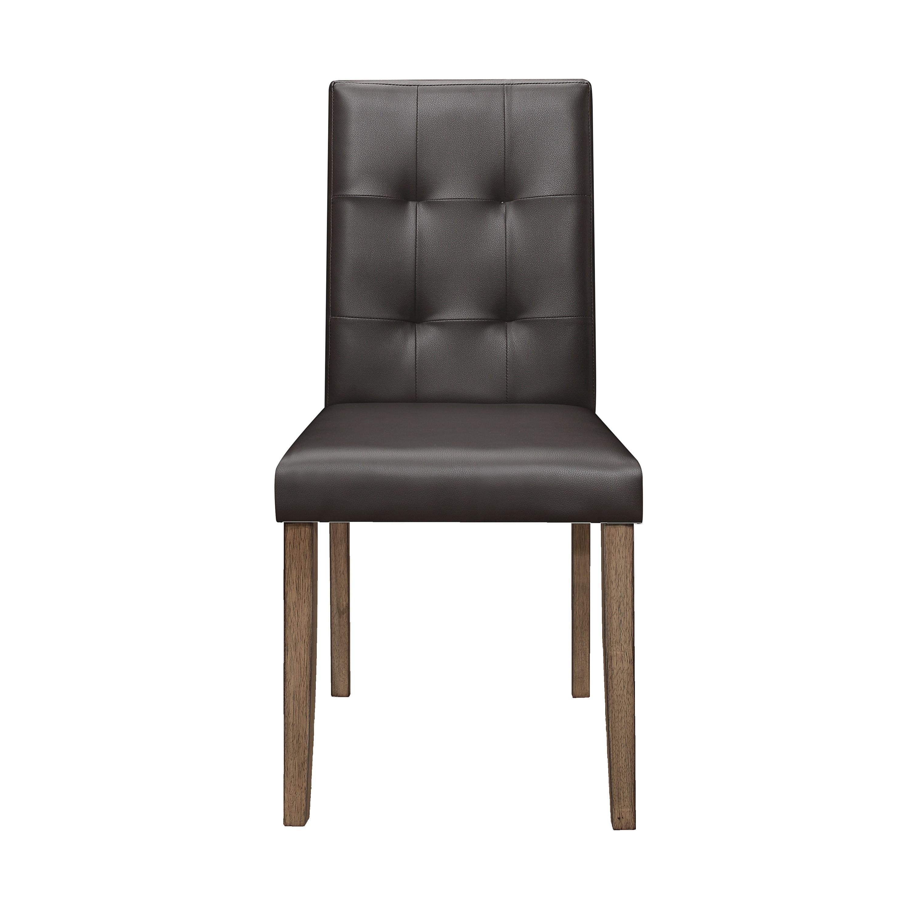 

    
Transitional Walnut Wood Side Chair Set 2pcs Homelegance 5039BRS Ahmet
