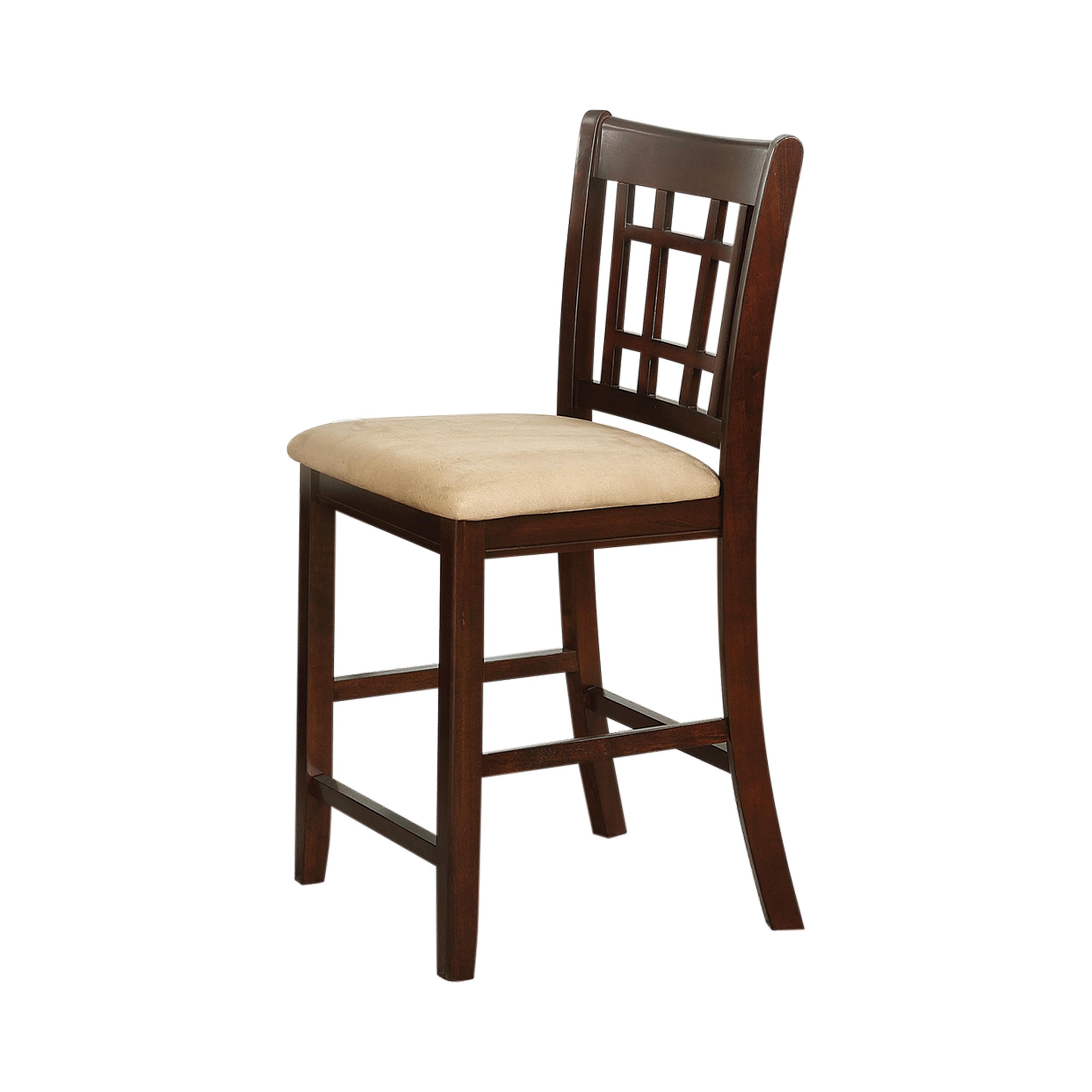 Transitional Counter Stool Set 100889N Lavon 100889N in Warm Brown Fabric
