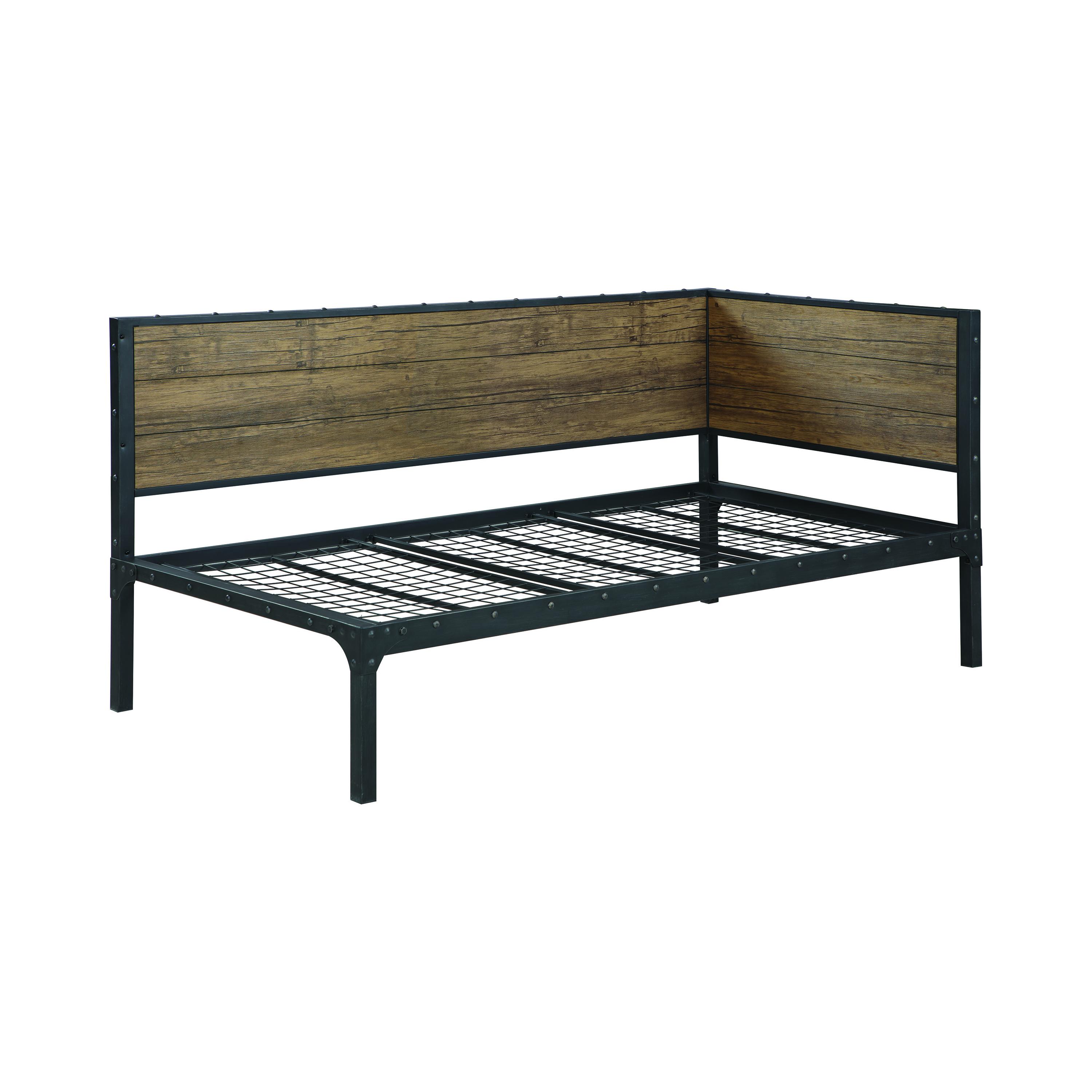 

    
Transitional Weathered Chestnut Steel Twin Daybed Coaster 300836 Getler
