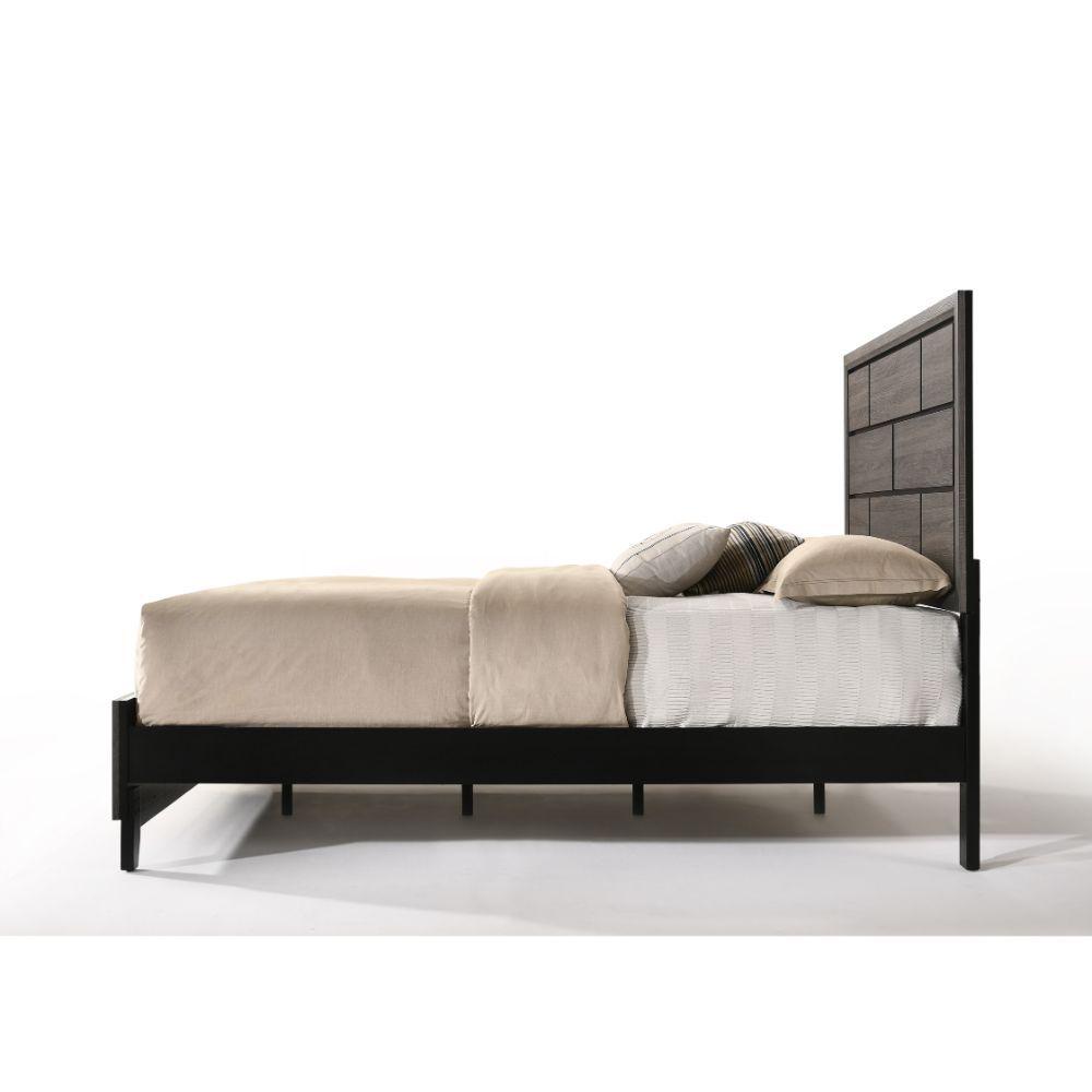 

    
Acme Furniture Valdemar Eastern King Bed Grayish Brown 27047EK
