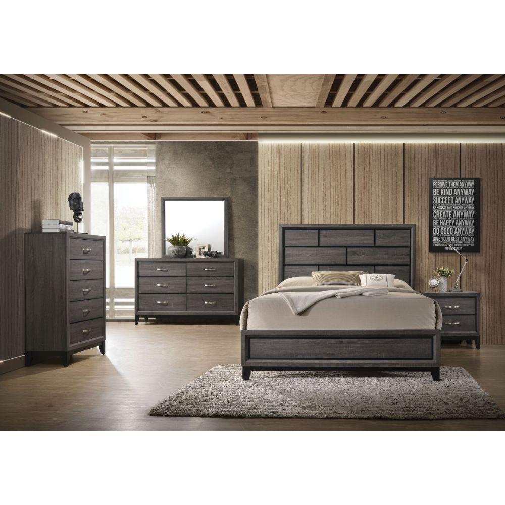 

                    
Buy Transitional Weathered Gray Queen 3pcs Bedroom Set by Acme Valdemar 27050Q-3pcs
