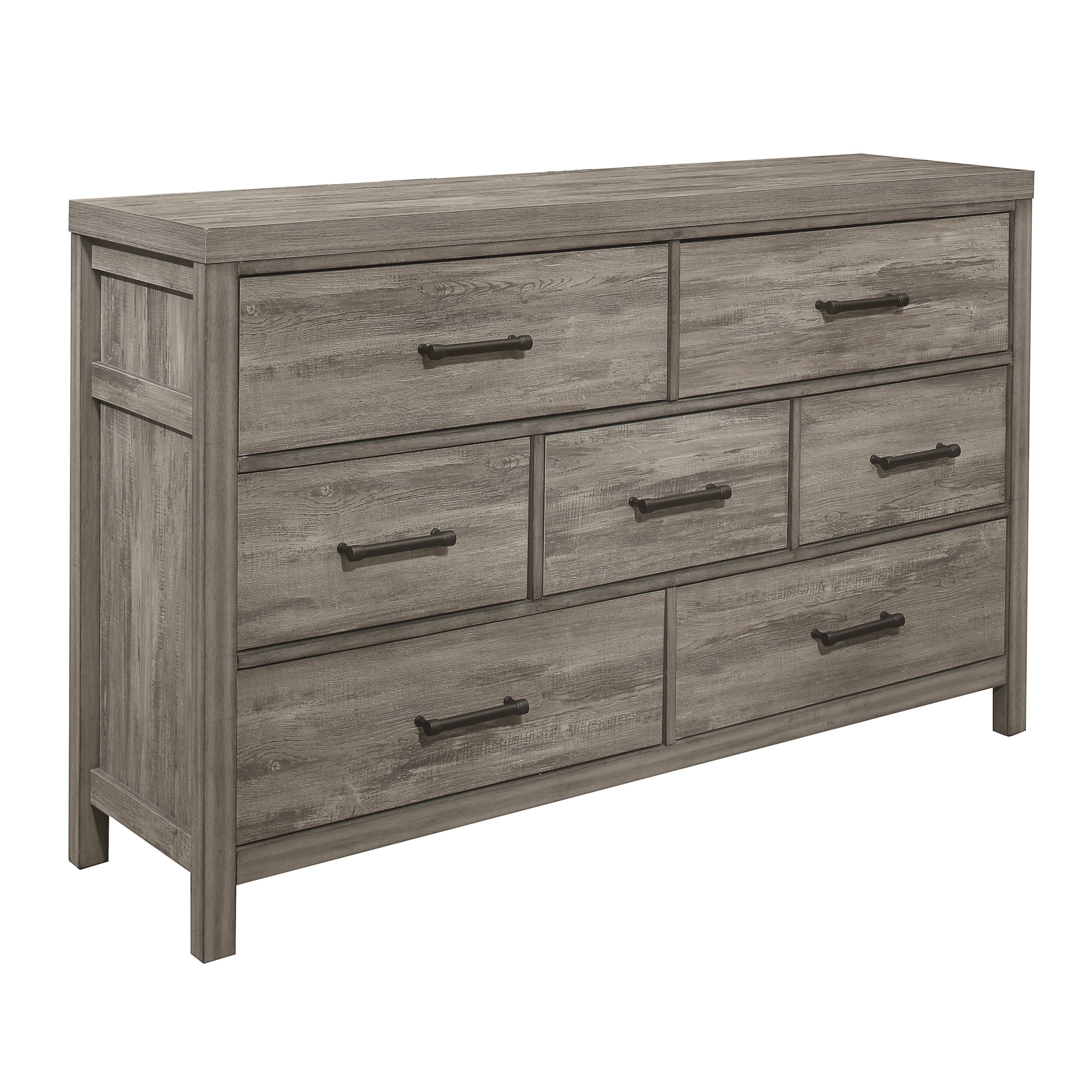 

    
Transitional Weathered Gray Wood Dresser Homelegance 1526-5 Bainbridge
