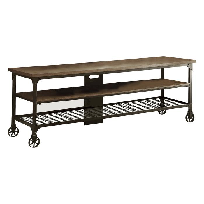 

    
Transitional Weathered Natural Engineered Wood TV Stand Homelegance Millwood 50990-T

