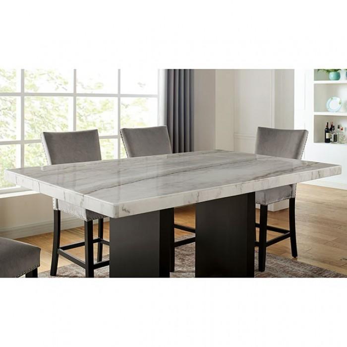 

    
Furniture of America CM3744PT-Set-5 Kian Counter Table Set White / Black CM3744PT-5PC
