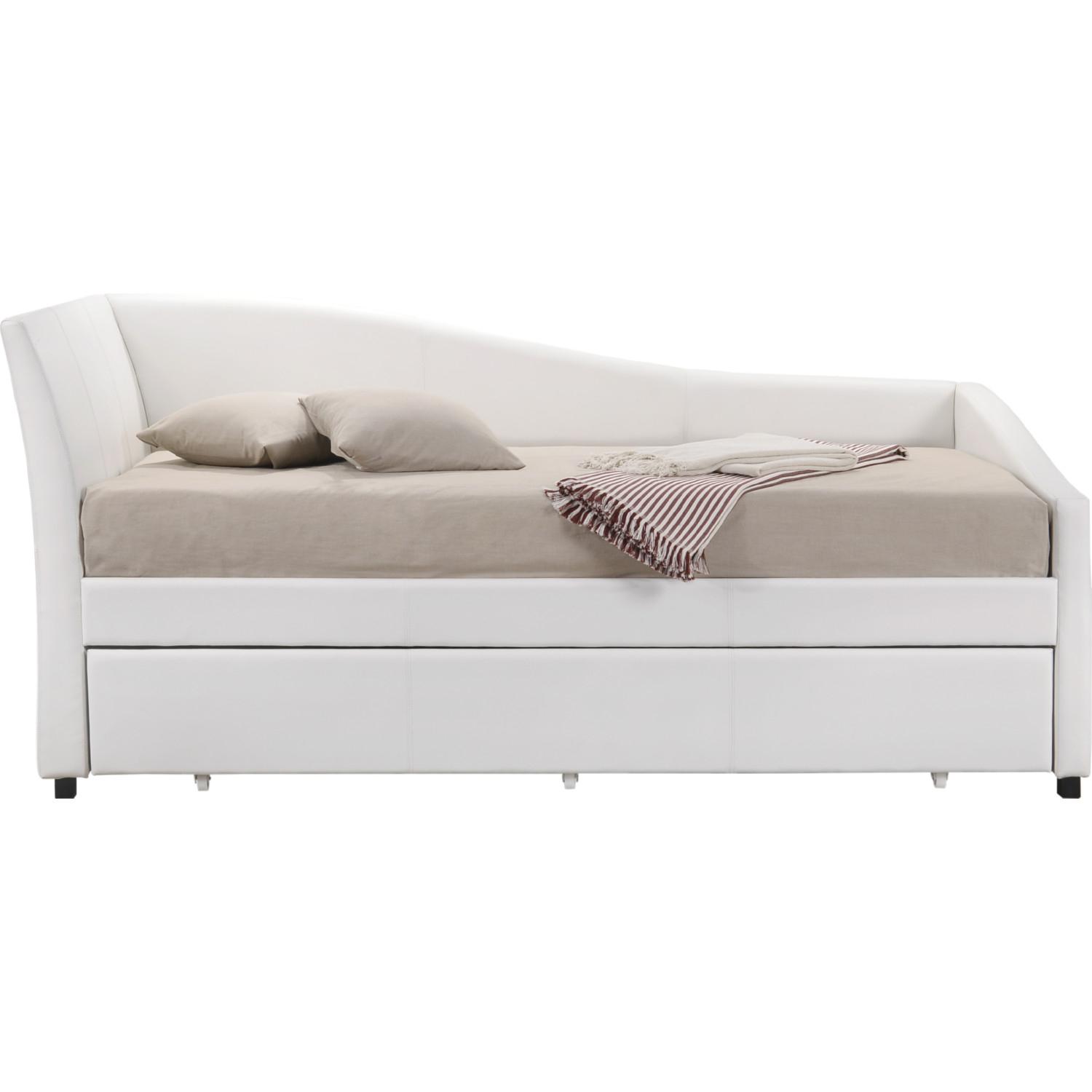 

    
Transitional White Faux Leather Daybed by Acme Jedda 39400
