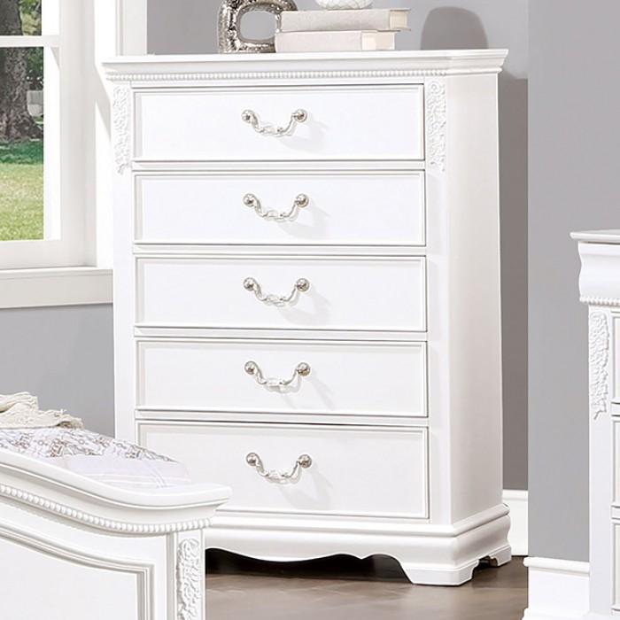 

    
Transitional White Solid Wood Chest Furniture of America Alecia CM7458WH-C
