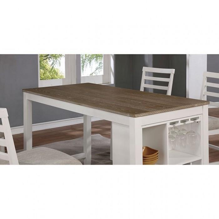 

    
Furniture of America CM3156PT Kiana Counter Height Table White CM3156PT
