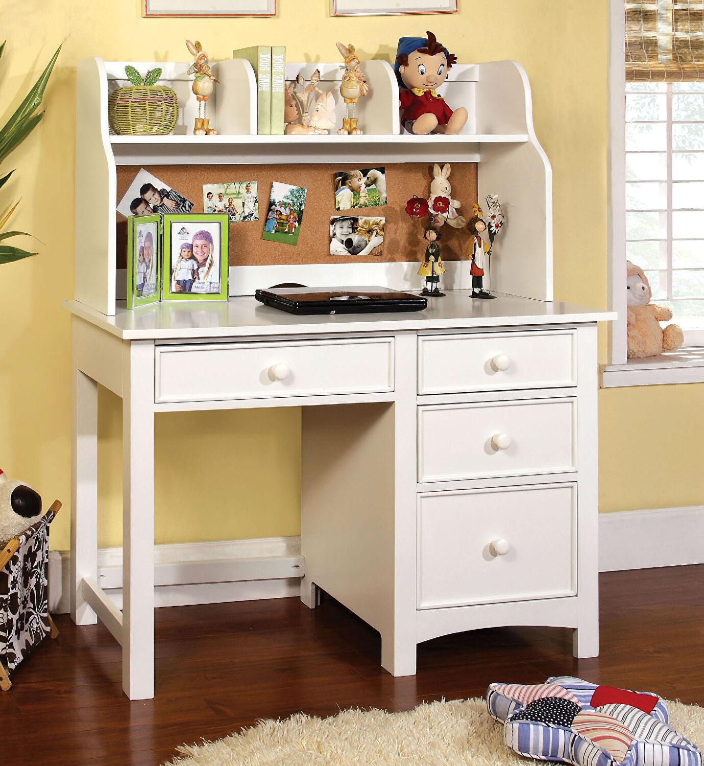 

    
Transitional White Solid Wood Desk Furniture of America CM7905WH-DK Omnus
