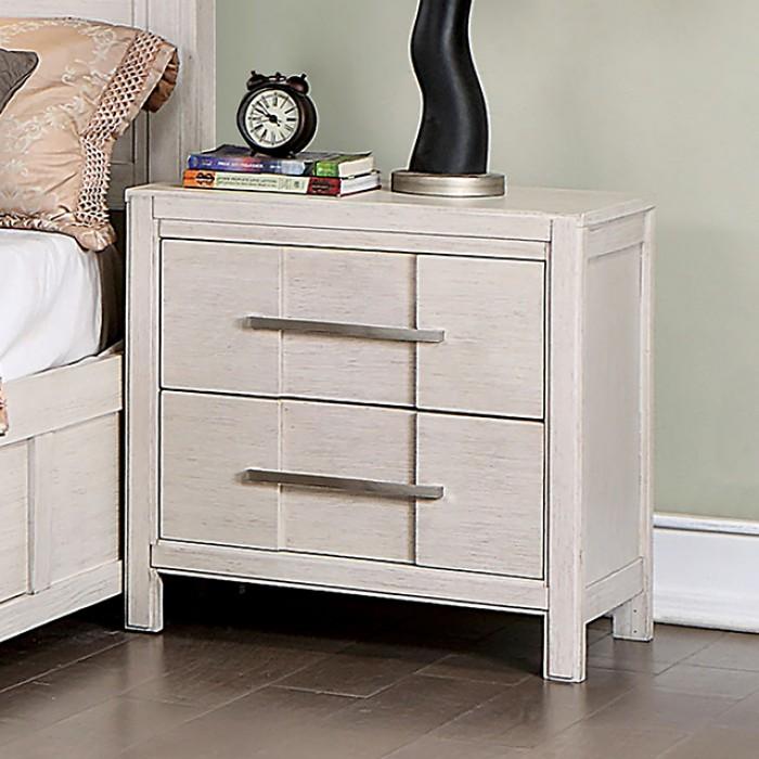Transitional Nightstand Berenice Nightstand CM7580WH-N CM7580WH-N in White 