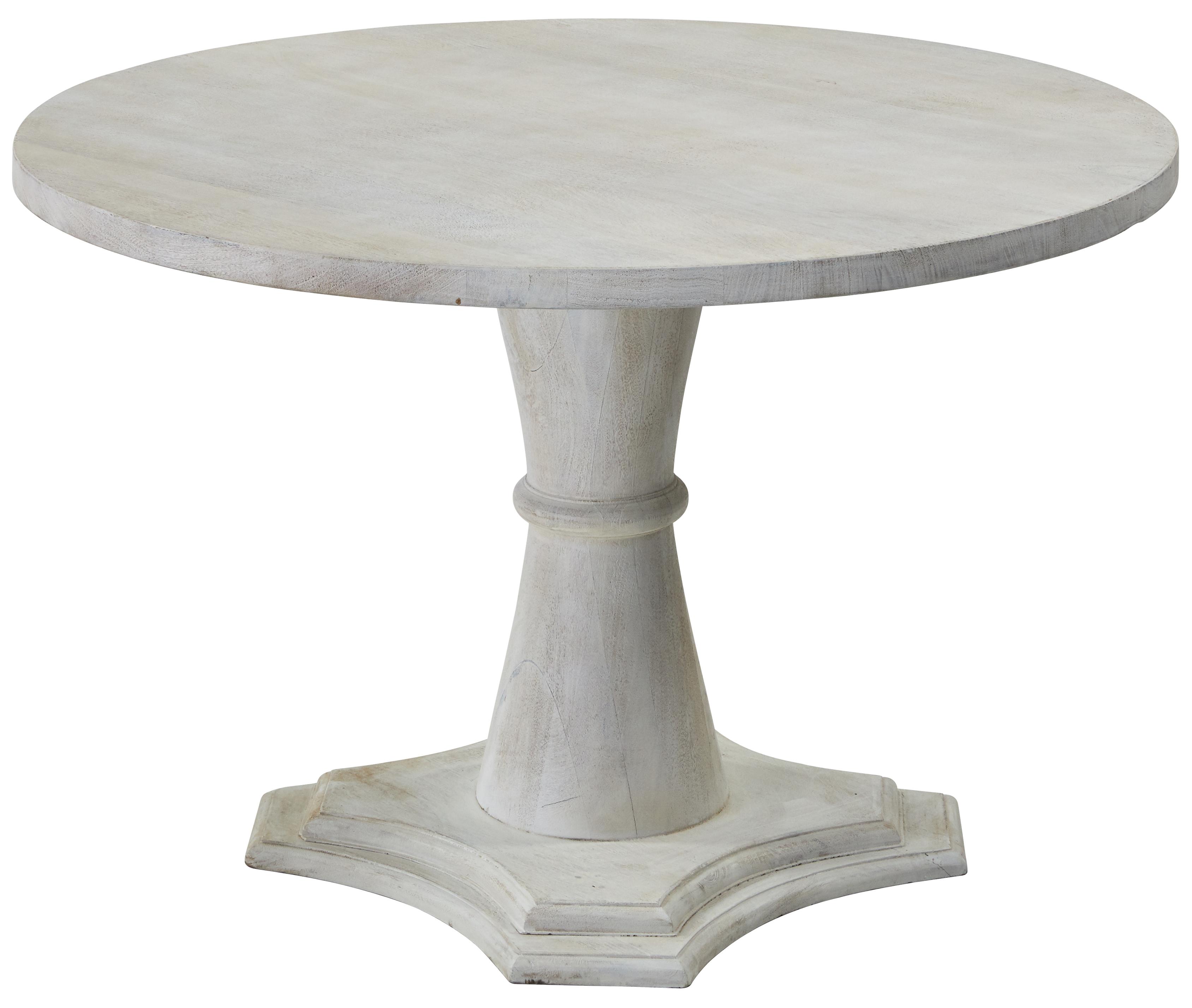 Transitional Dining Table SS-10177 Mendon SS-10177 in whitewash 