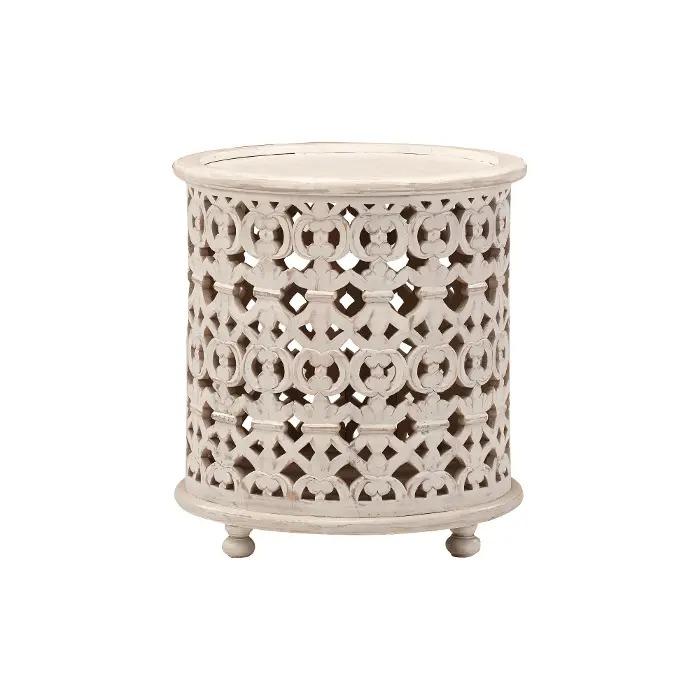 

    
Transitional White Wash Solid Mango Lamp Table JAIPUR HOME GP-6243 Marguerite
