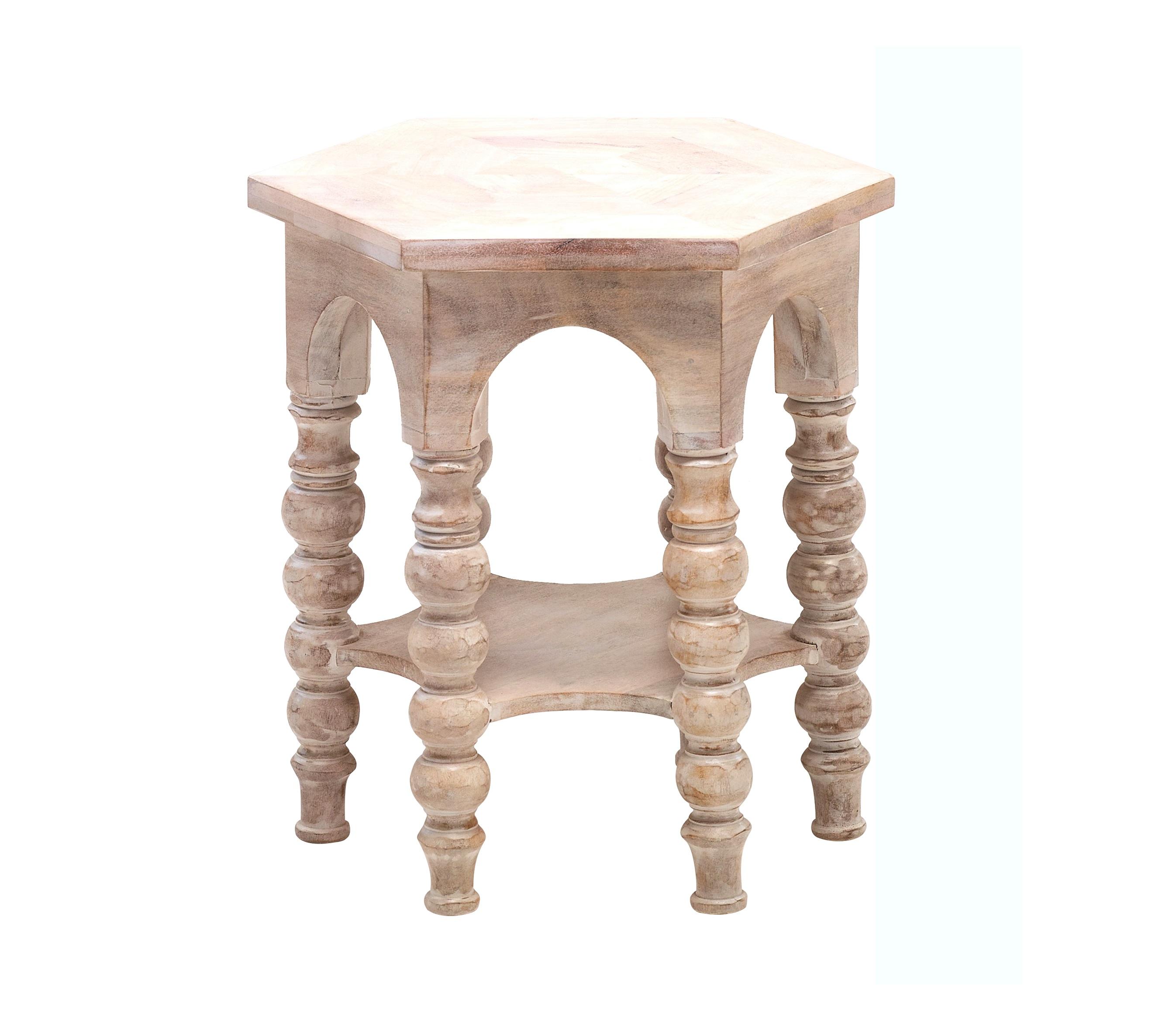 Traditional Side Table CCC-1501 Scarlatti CCC-1501 in whitewash 