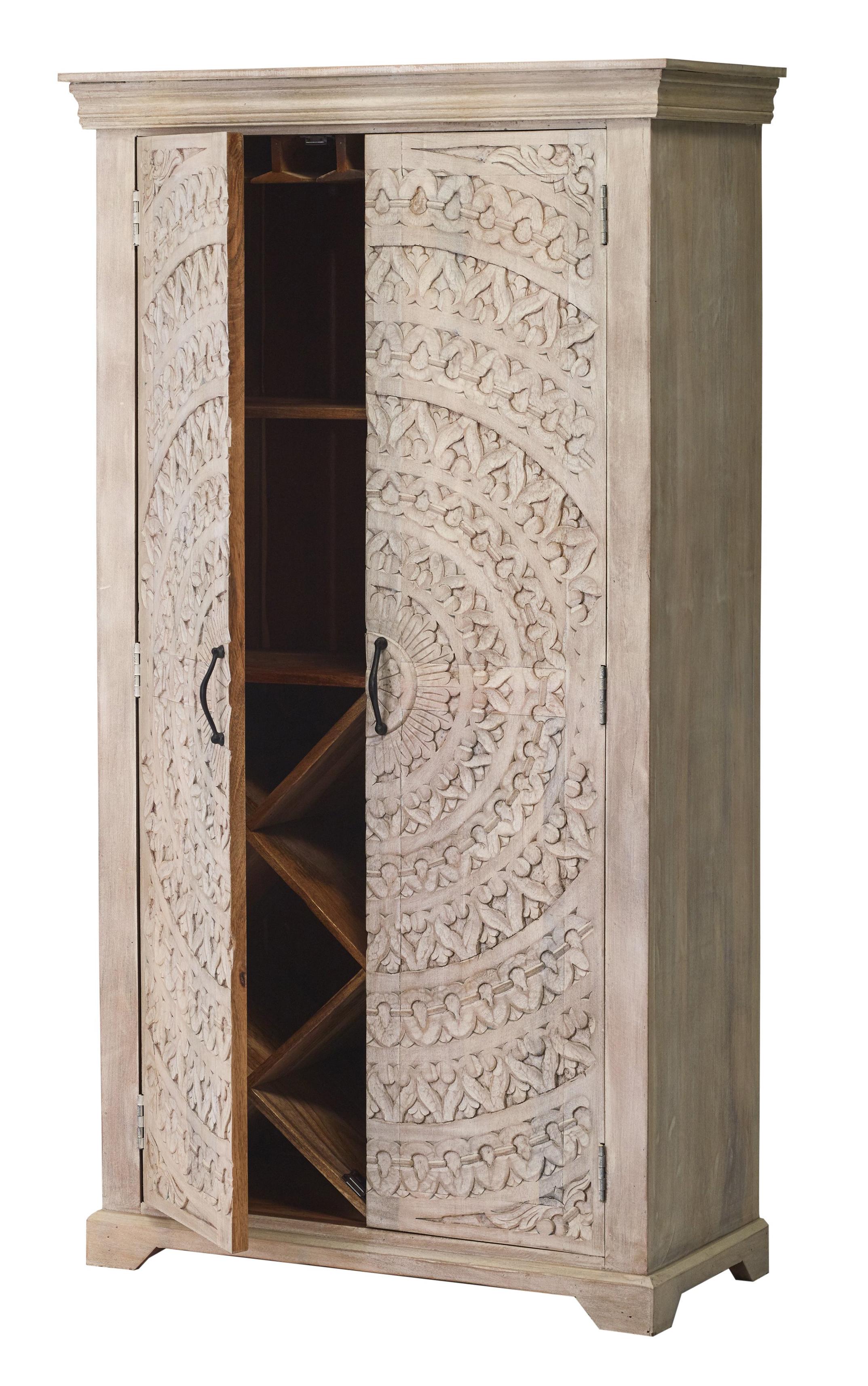 

    
JAIPUR HOME SS-10272 Carved Lace Wine Cabinet whitewash SS-10272
