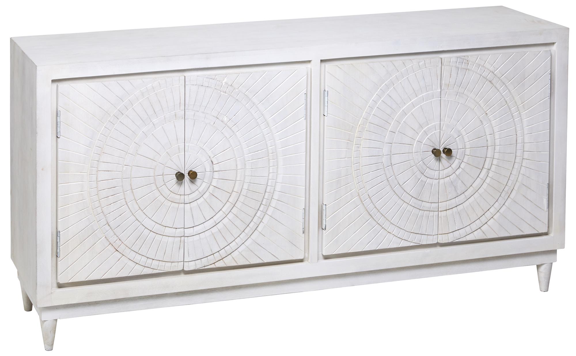 Transitional Sideboard EIP-11462 Lucent EIP-11462 in whitewash 