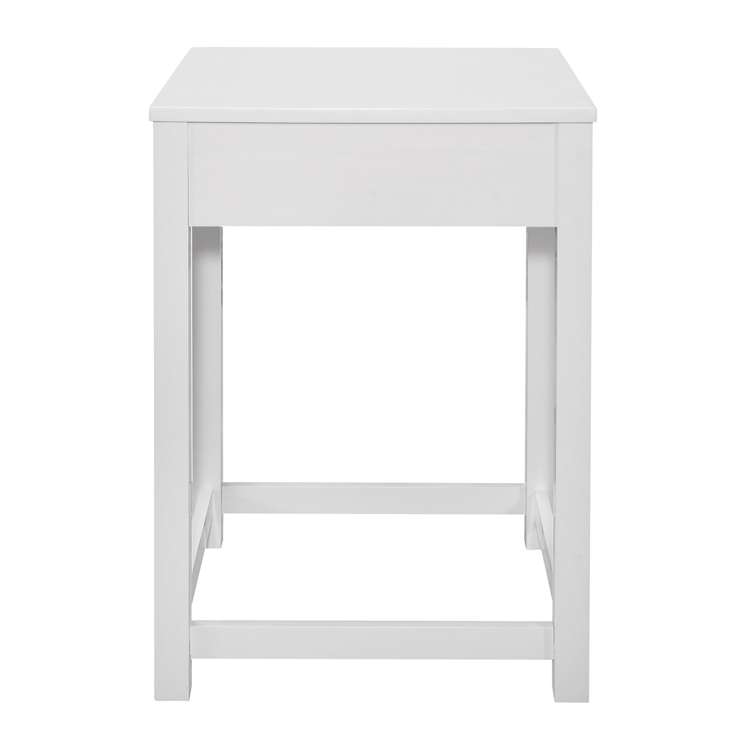 

                    
Buy Transitional White Wood 3-Piece Corner Desk Homelegance 4522WH*3 Blanche
