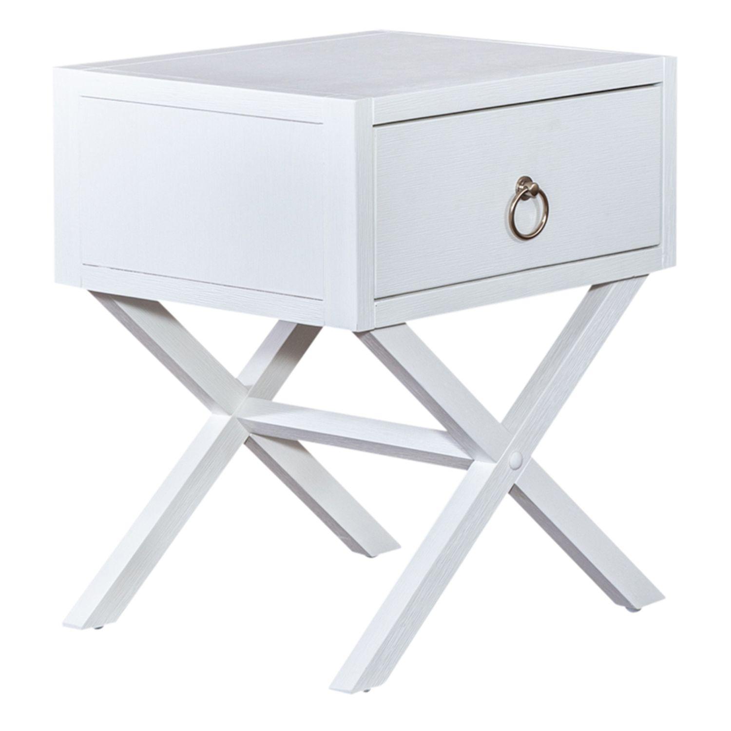 

    
Liberty Furniture Midnight Accent Table White 2030WH-AT1922
