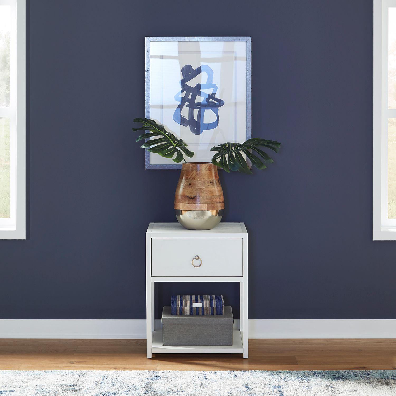 

    
Transitional White Wood Accent Table Midnight Liberty Furniture
