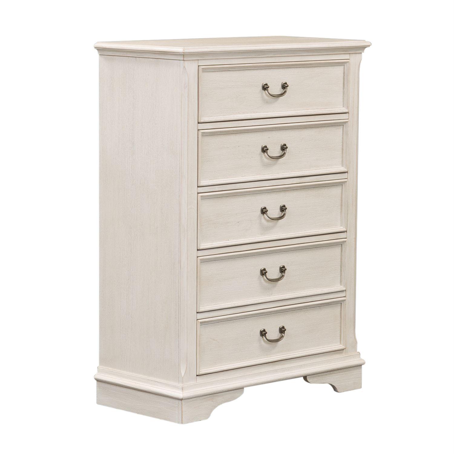 Transitional Bachelor Chest Bayside  249-BR40 249-BR40 in White 