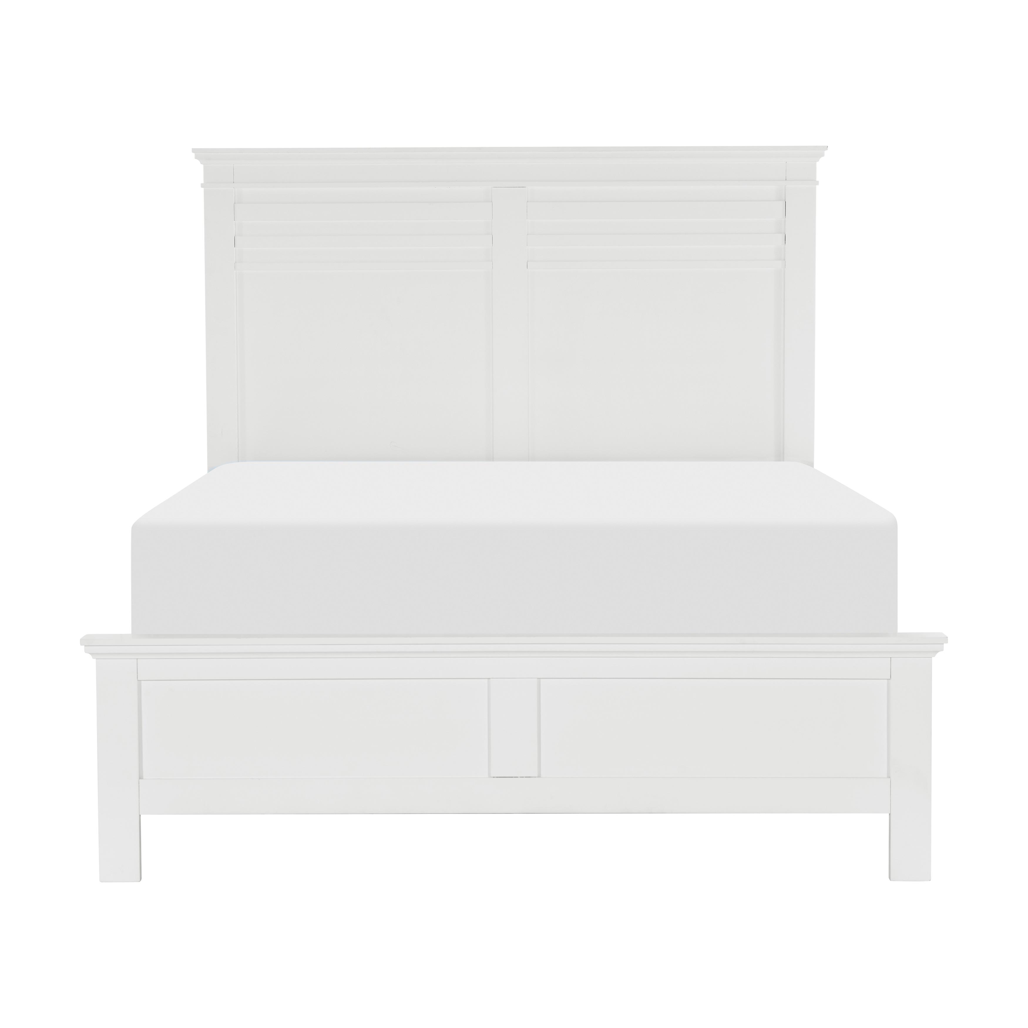 

    
Transitional White Wood CAL Bed Homelegance 1675WK-1CK* Blaire Farm
