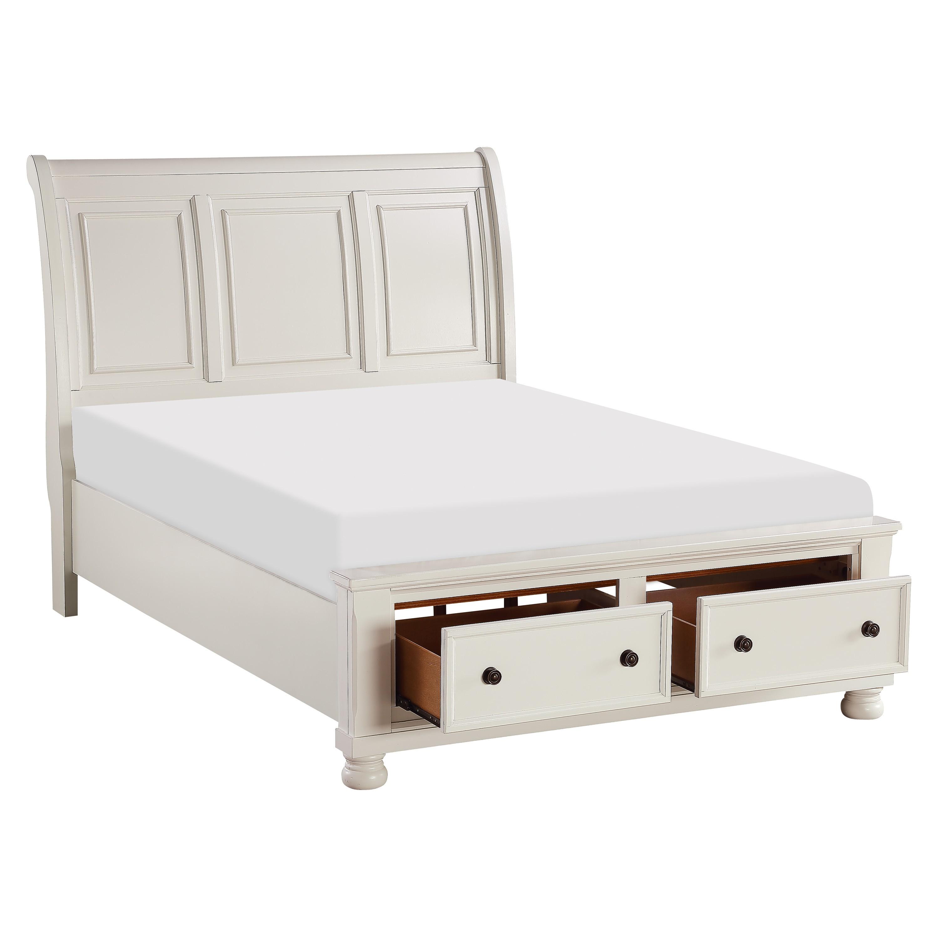 

    
Transitional White Wood CAL Bed Homelegance 1714KW-1CK* Laurelin
