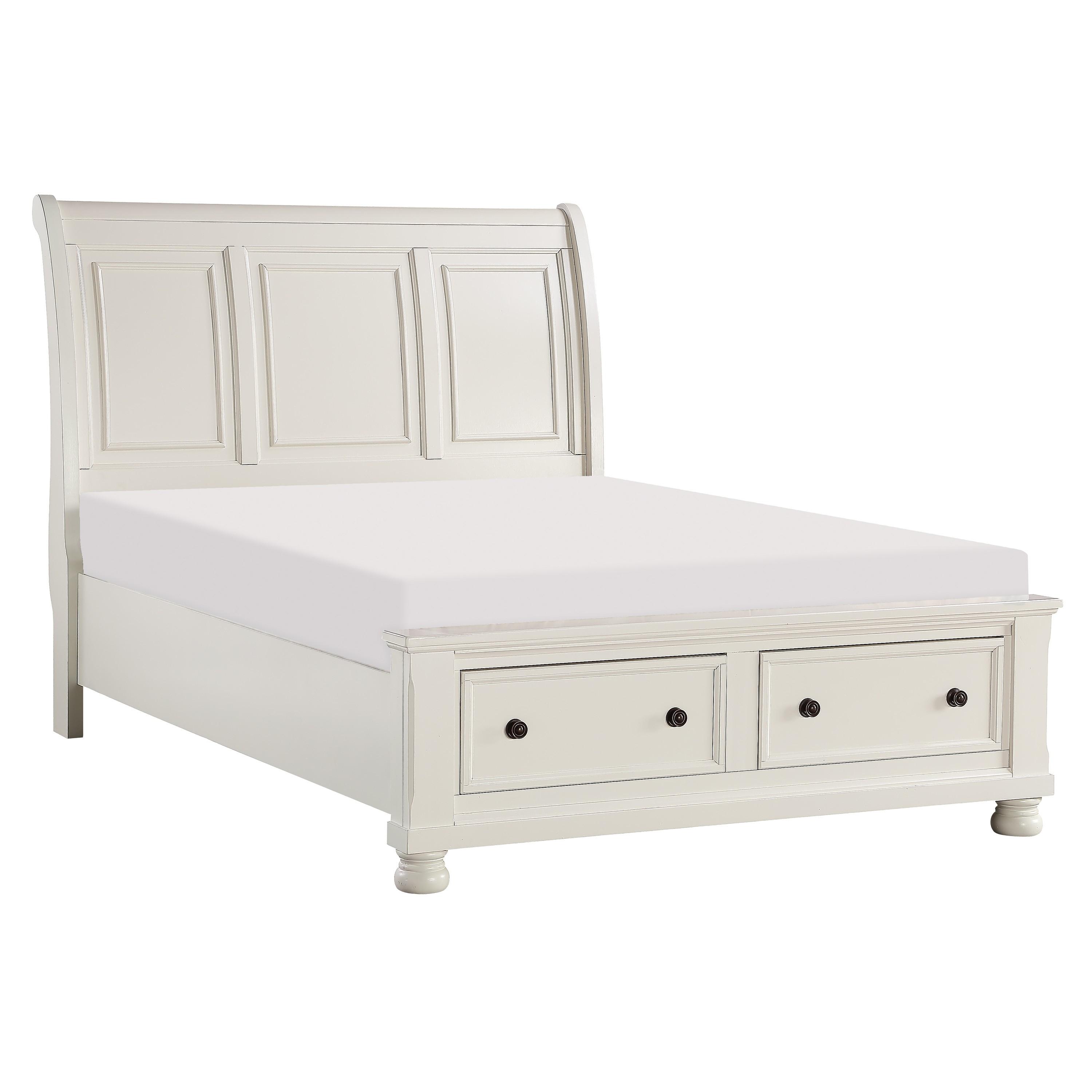 

    
Transitional White Wood CAL Bedroom Set 3pcs Homelegance 1714KW-1CK* Laurelin
