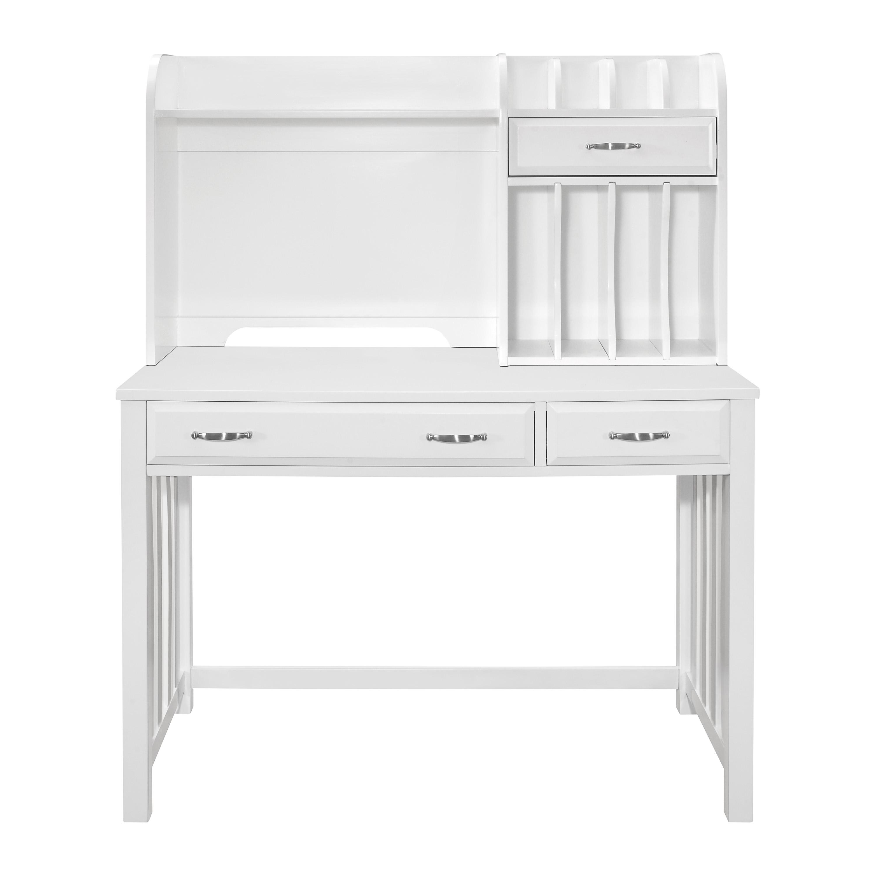 

    
Transitional White Wood Desk w/Hutch Homelegance 4522WH-14* Blanche
