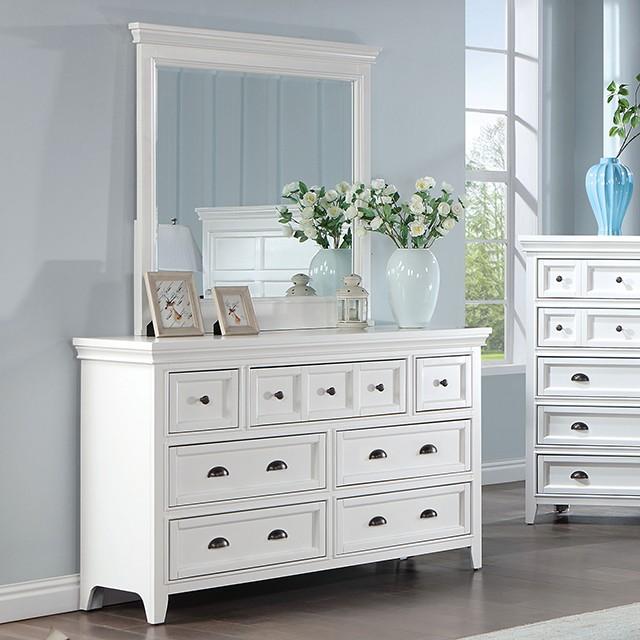 

    
Transitional White Wood Dresser + Mirror Furniture of America Castile CM7413WH-D-2PCS
