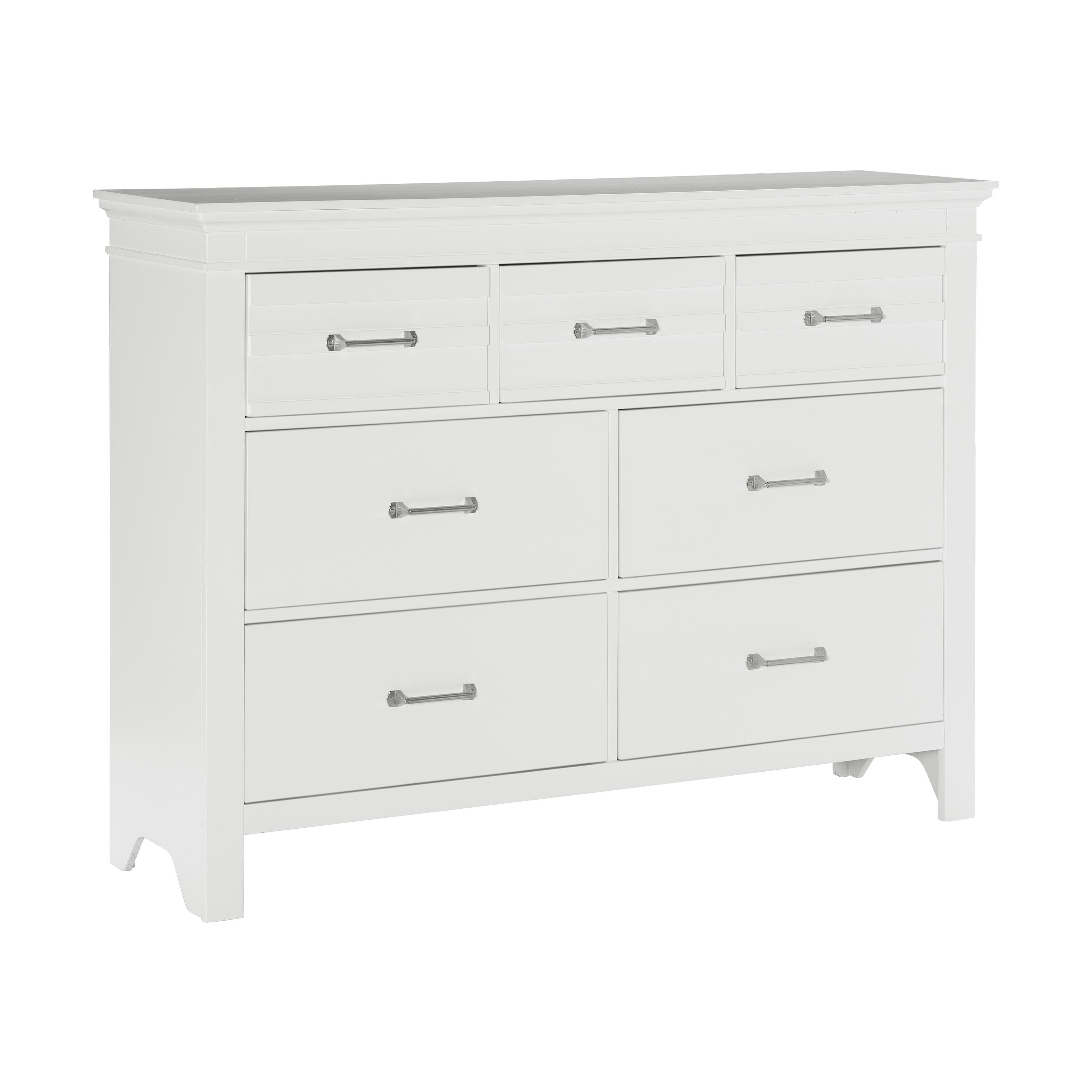 Transitional Dresser w/Mirror 1675W-5*6-2PC Blaire Farm 1675W-5*6-2PC in White 