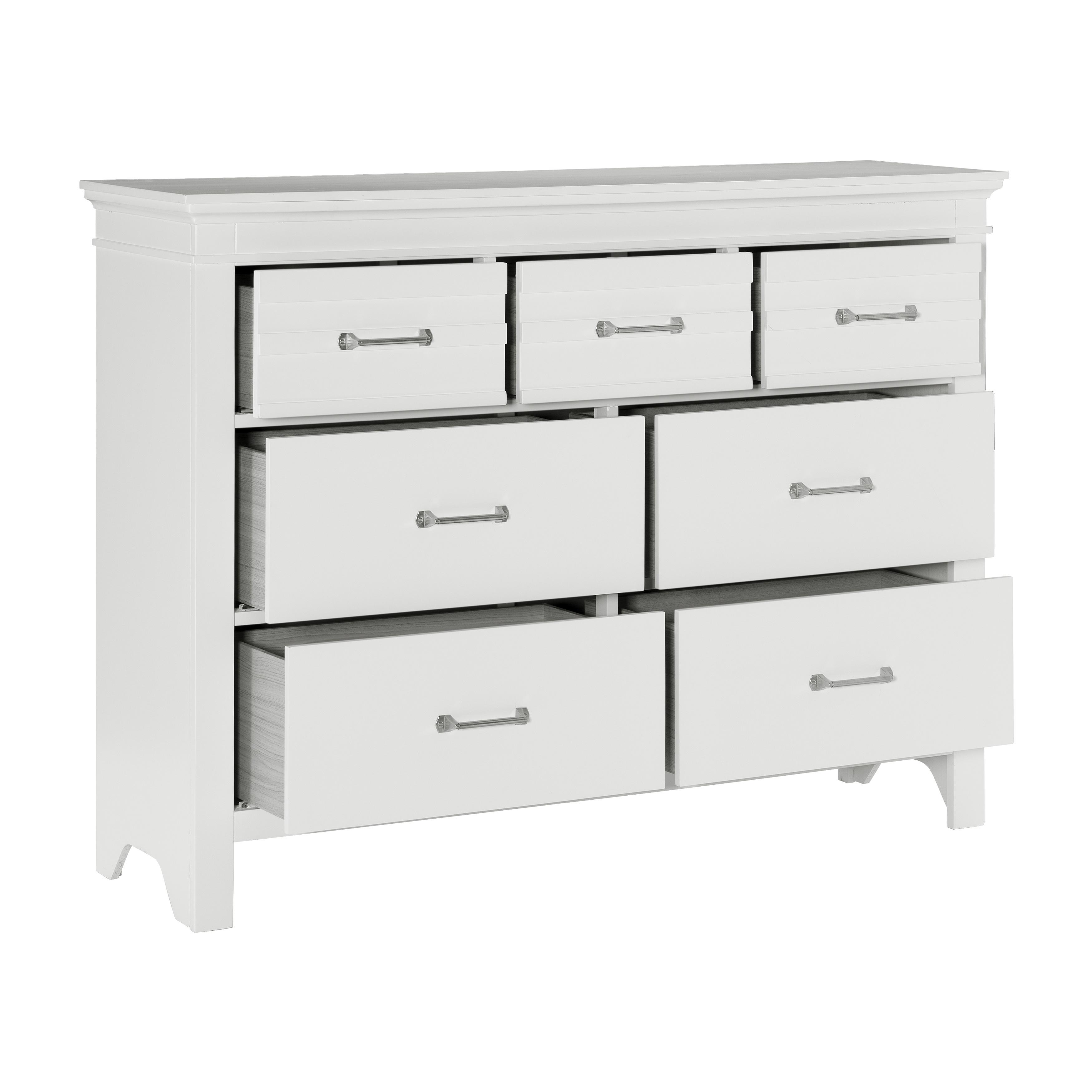 

    
Transitional White Wood Dresser w/Mirror Homelegance 1675W-5*6 Blaire Farm
